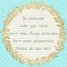don Miguel Ruiz The Four Agreements.