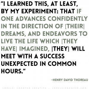 quotes about success by henry david thoreau