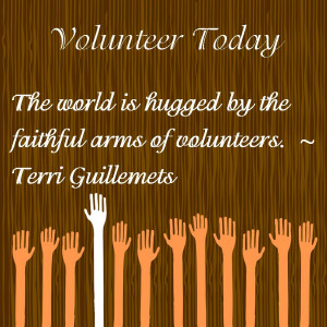 What sort of folks volunteer with our organization?