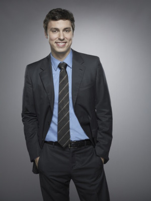 John Francis Daley as Dr. Lance Sweets in BONES on FOX.