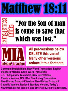 ... that!! Get back to the truth, get back to the King James Bible! More