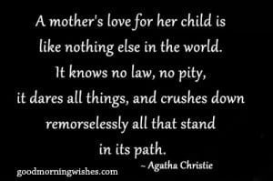 mother’s love for her child is like nothing else in the world. It ...