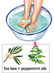 with Epsom and sea salts to help get rid of foot fungus and bacteria ...