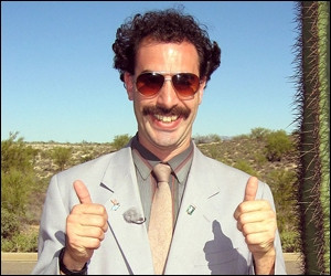 Jagshemash! My name a Borat!
