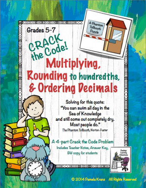 Decimals: Multiplying, Rounding, Ordering- Crack the Code! Another ...
