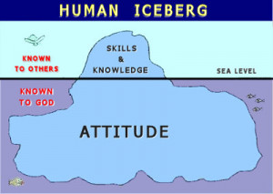 Iceberg Attitude Quote