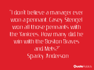 won all those pennants with the yankees how many did he win with the