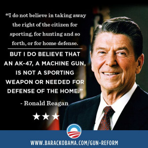Barack Obama - 2013 - Gun Control Reagan
