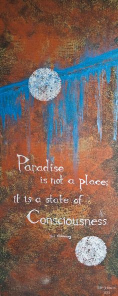 Spiritual Art - Sri Chinmoy quote Acrylic Painting. $300.00, via Etsy ...