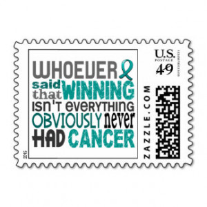 Whoever Said Ovarian Cancer Postage Stamps