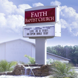 Church Sign For Faith...