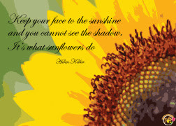 Inspirational Quotes About Sunflowers Atc with inspirational quote -
