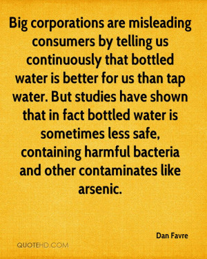 Big corporations are misleading consumers by telling us continuously ...