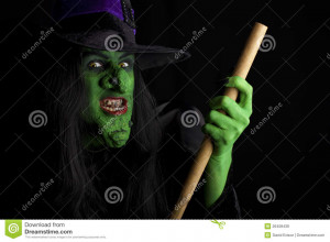 Scary Witch The Forest With