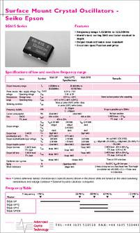 Details, datasheet, quote on part number: SG615P-12MHZ