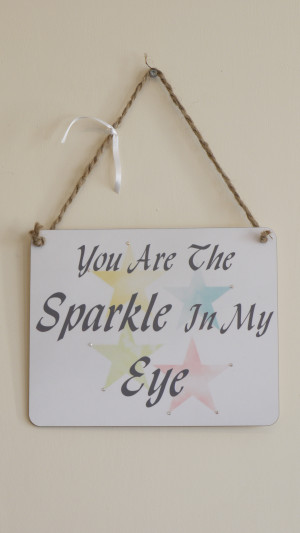 Wall Art › Sparkle In My Eye Wall Plaque.