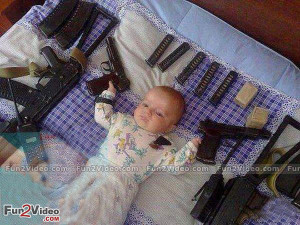 Baby With Guns Funny