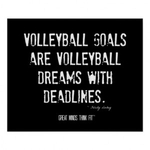 Volleyball Motivational Poster 005 - Grunge