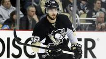 Pittsburgh Penguins defenseman Kris Letang on the ice against the ...