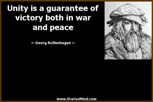 ... victory both in war and peace - Georg Rollenhagen Quotes - StatusMind