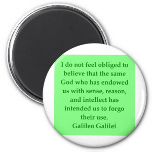 Galileo quote fridge magnets