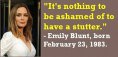 ... Blunt, born February 23, 1983. #EmilyBlunt #FebruaryBirthdays #Quotes