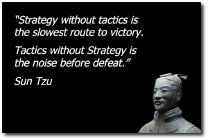 Tzu wrote The Art of War 2,500 years ago. Because China declared war ...