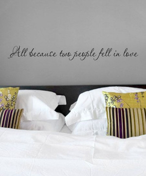 Fell in Love' Wall Quote