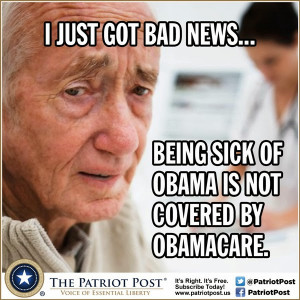 Tags: sick of Obama, not covered, obamacare, editorial cartoon, The ...