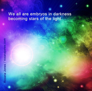 Inspirational quote: Stars of Light
