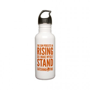 ... Water Bottles > Katniss Sun Persists In Rising Quote Stainless Ste