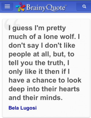 Lone Wolf Quotessayings I'm a lone wolf.....for sure :). via teneille ...