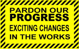 Pardon Our Progress