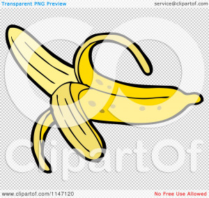 Banana Cartoon Funny Cartoon of a peeled banana