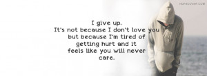 quotes about giving up on someone who doesnt care