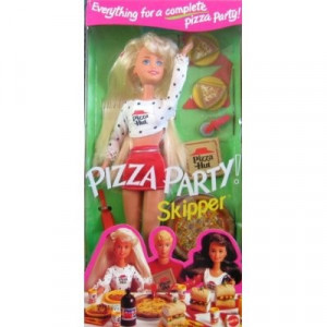 Amazon.com: Barbie Pizza Party SKIPPER Doll - PIZZA HUT (1994)