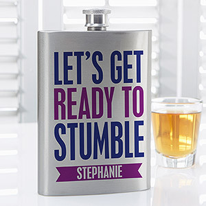 Party It Up Personalized Funny Quote Flask - On Sale Today!