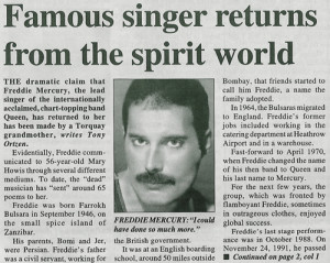 Freddie Mercury Death Newspaper Details Of Publication Apex picture