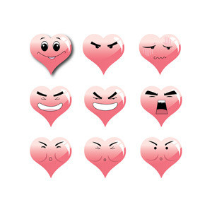 Smiley Face Sticker Love