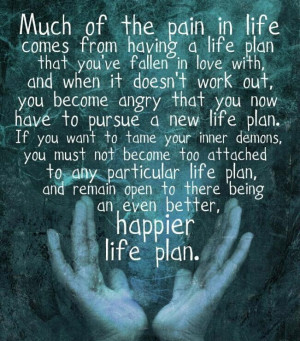 life and plans change... and it's ok