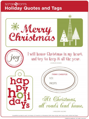 ... Christmas Quotes and TagsScrap Quotes, Scrapbook Quotes, Christmas