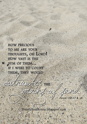 Ps 139. Outnumber the Grains of Sand