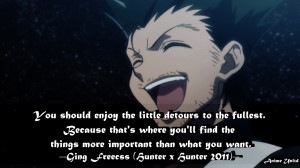 Ging Freecss Hunter x Hunter 2011 Quotes
