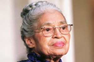 Rosa Parks, at ceremony being awarded Congressional Gold Medal, 1999 ...