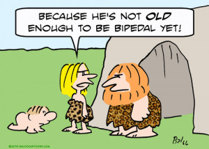 Cartoon: caveman bipedal baby (medium) by rmay tagged caveman,bipedal ...