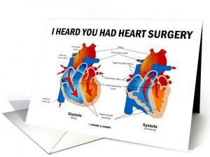 Heard You Had Heart Surgery (Heart Diastole Systole Recovery) card