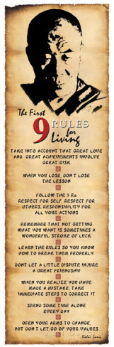 Dalai Lama - Rules for Living Poster