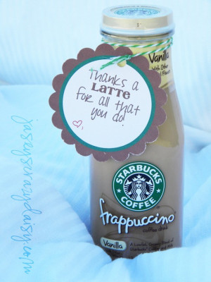 Thanks a Latte with Printable Card