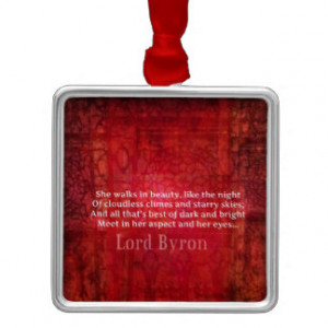 Lord Byron Romantic Love quote art typography Ornament