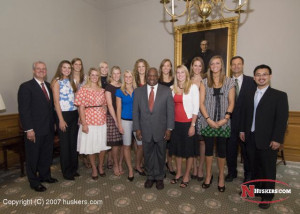 457 640 Husker Volleyball with Clarence Thomas The Husker volleyball ...